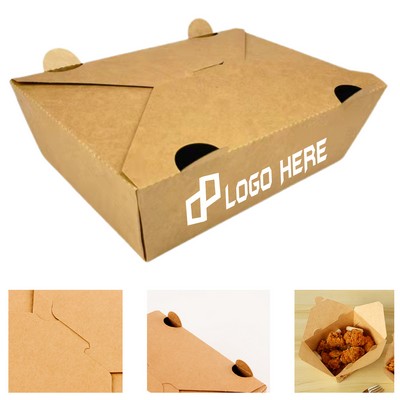 8.46X6.30X2.56" Kraft Paper Fried Chicken Box