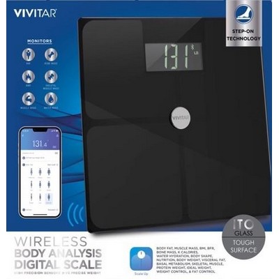 Health, Beauty & Fitness Bally's 'Total Fitness' Digital Body Analysis Bathroom Scale - Black