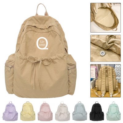 11.4 X 5.5 X 15.4" Women School Backpack