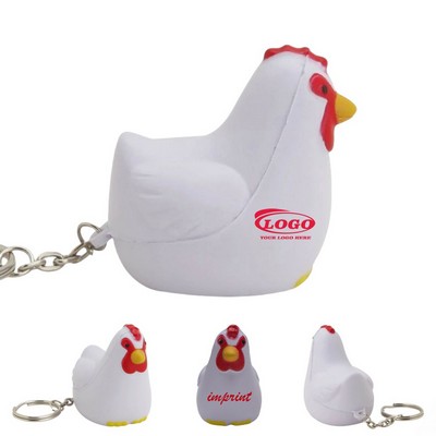 Rooster Stress Reliever Key Chain
