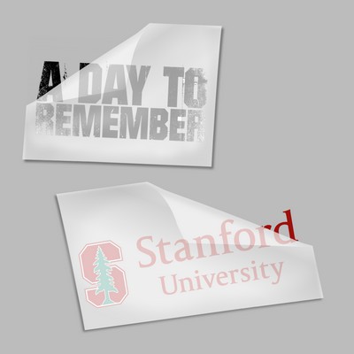 10" X 10" Vinyl Screen Print Transfer