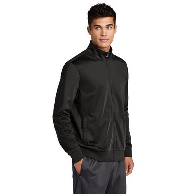 Sport-Tek Tricot Sleeve Stripe Track Jacket