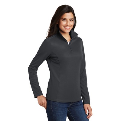 Port Authority® Women's Pinpoint Mesh 1/2-Zip Pullover