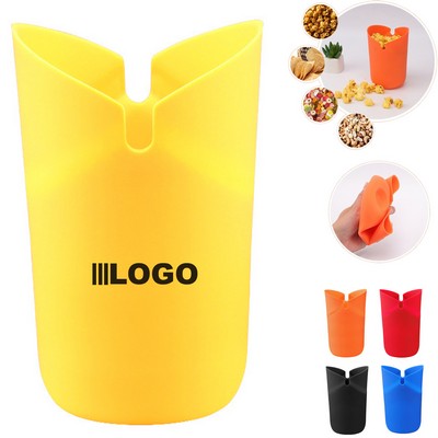 Microwave Popcorn Popper Silicone Collapsible Bowl