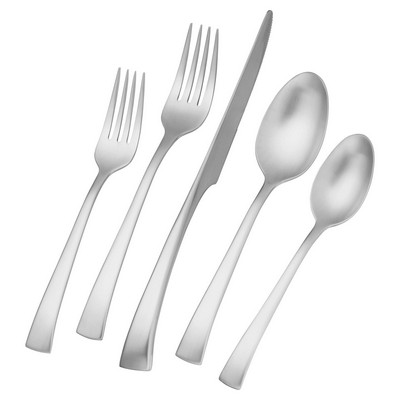 Zwilling Bellasera 45Pc Satin 18/10 Stainless Steel Flatware Set Matte