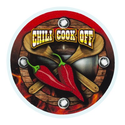 2" Chili Cook Off Mylar Medallion Insert Disc