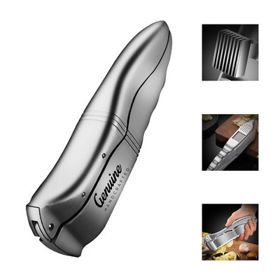 Ergonomic Garlic & Ginger Press Crusher with Dual Lever Assistance