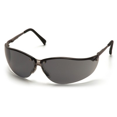 V2 Metal Safety Glasses, Gun Metal Frame with Gray Lens