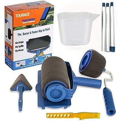 Seamless Sponge Multi-Purpose Paint Roller Set with Corner Brush