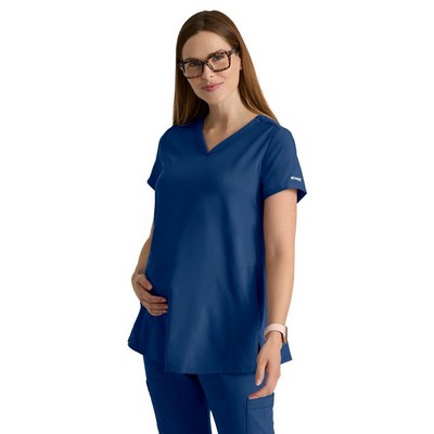 Women's Two Pocket V-Neck Promise Maternity Scrub Top