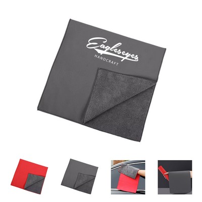 Double Plush Car Drying Towel