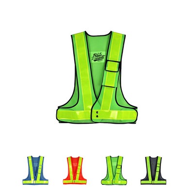 Reflective Safety Vest with Wide Striping