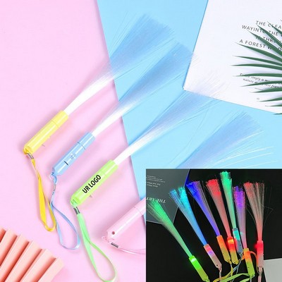 12 Pcs Flashing Fiber Optic Wand