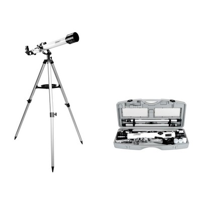 Coleman 525X Refractor Telescope W/ Carrying Case - Elegant White