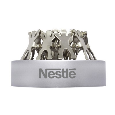 8 Man Paper Clips with Magnet Base