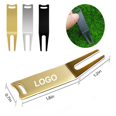 Curved Golf Fork Of Metal