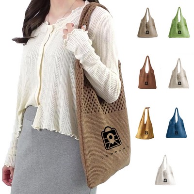 Crochet Mesh Beach Tote Bag