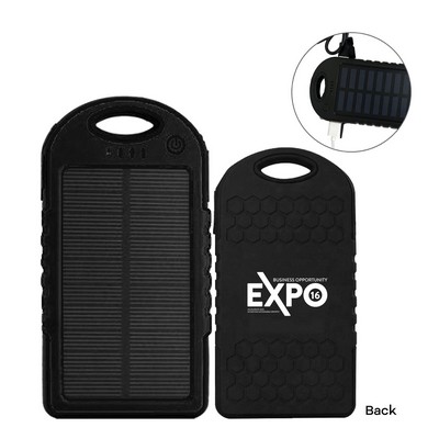4000mAh Rechargeable Water -Resistant Solar Power Bank