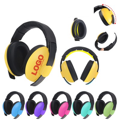 Noise Cancelling Earmuffs with Adjustable Headband