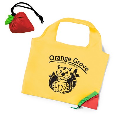 Folding Tote Bag with Carrying Pouch (15" x 13.5" with 6" Handle)