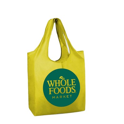 Folding 210D Polyester Tote Bag (14" x 22" with 6" Handle)