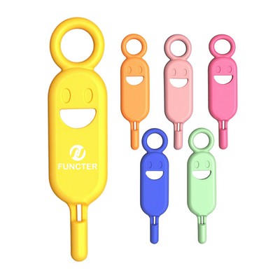 Smiley Shape SIM Ejector Tool Screen Printed