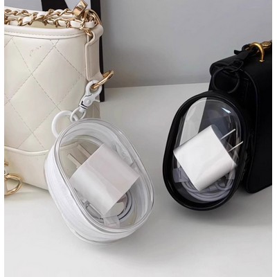 Transparent Charging Cable Storage Bag Organizer