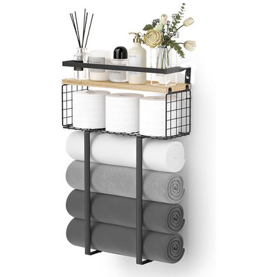 Wall-Mounted Bathroom Towel Rack