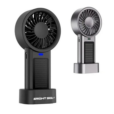 Solar Powered Portable Handheld Fan