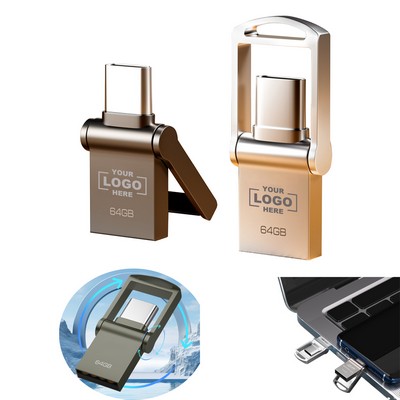 64GB Mini 2" 1 USB C Flash Drive