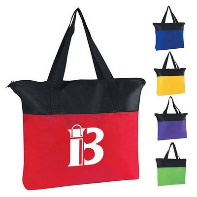 Non Woven Zipper Hand-Held File Bag