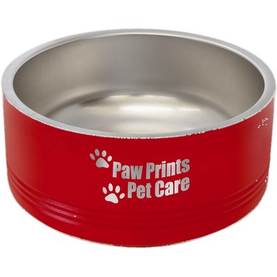 Polar Camel 32 oz. Medium Red Pet Bowl