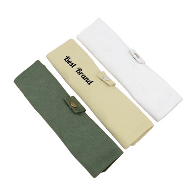 Bamboo Cutlery Set with Canvas Bag