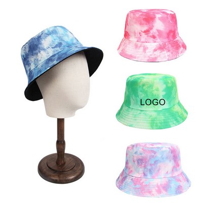 22" Reversable Tie Dye Sublimation Double Sided Bucket Hat