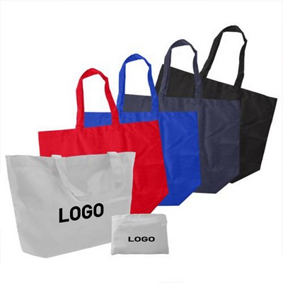 190T Nylon Shopping Bag with Pouch