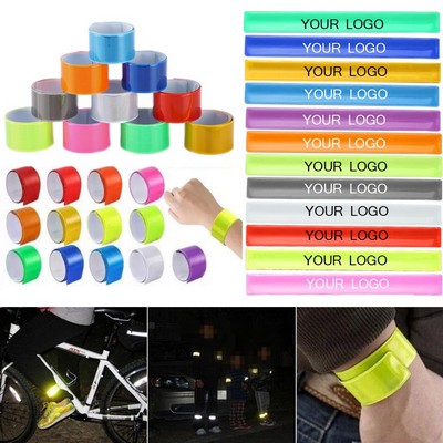 PVC Reflective Slap Bracelets Wristbands