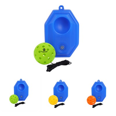 Pickleball Rebound Trainer with 40 Hole Ball
