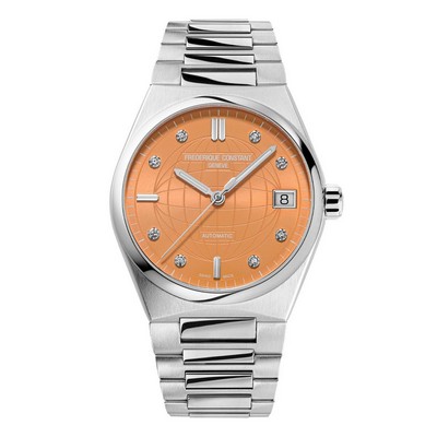 Frederique Constant Ladies' Highlife Automatic Watch Orange Dial