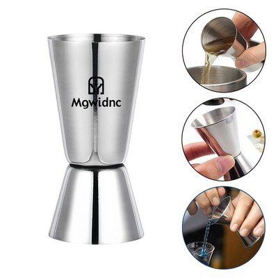 Stainless Steel Dual Head Jigger 25/50ml Ounce Cup for Bar
