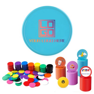 Custom Full Color Imprint Round Plastic Token