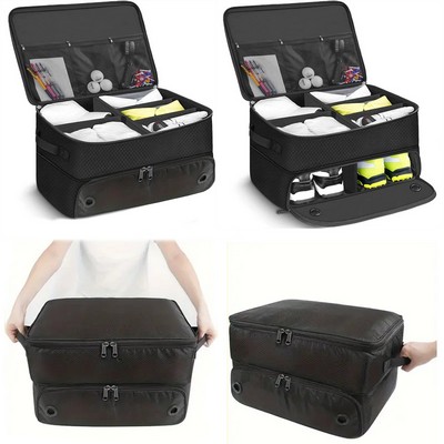 Golf Trunk Organizer - 2 Layer Storage Solution