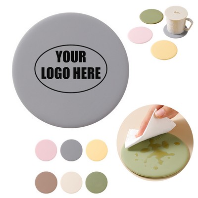 4" Round Silicone Coaster