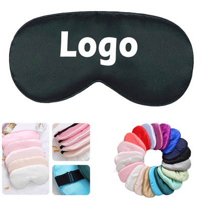 Satin Fabric Blackout Eye Mask
