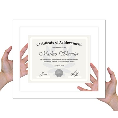 Dawson - Floating Certificate Frame (White)