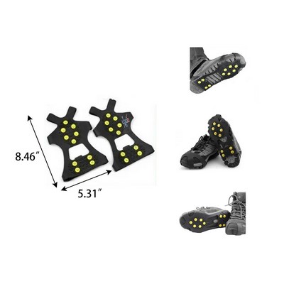 10 Nail Ice Grip Slip Resistant Shoe Covers