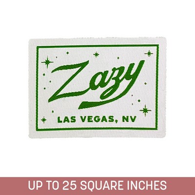 Woven Patch (Iron-On) Up To 25 Sq. In.