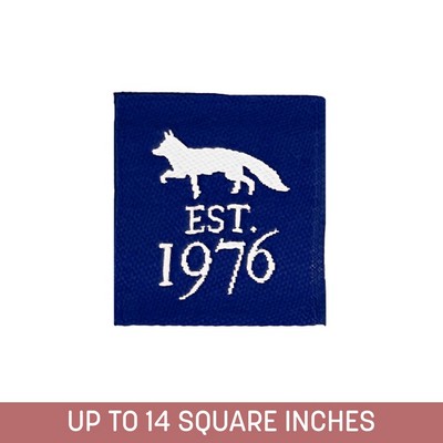 Woven Label (Sew-On) Up To 14 Sq. In.