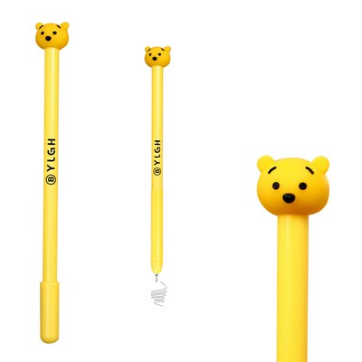 Yellow Bear Head Pen