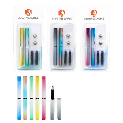 Magnetic Fountain Pen Plastic Barrel Iridium Nib Fun Design