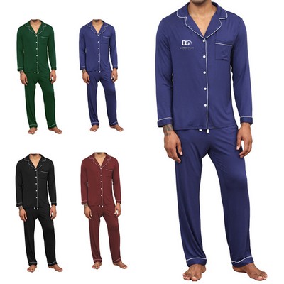 Modal Pajamas Two-Piece Soft PJs Sets For Men